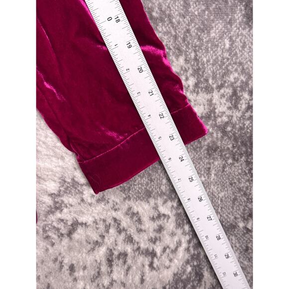 Anthropologie Jacket Medium Womens Velvet Tulip Hem Blazer - Picture 5 of 8